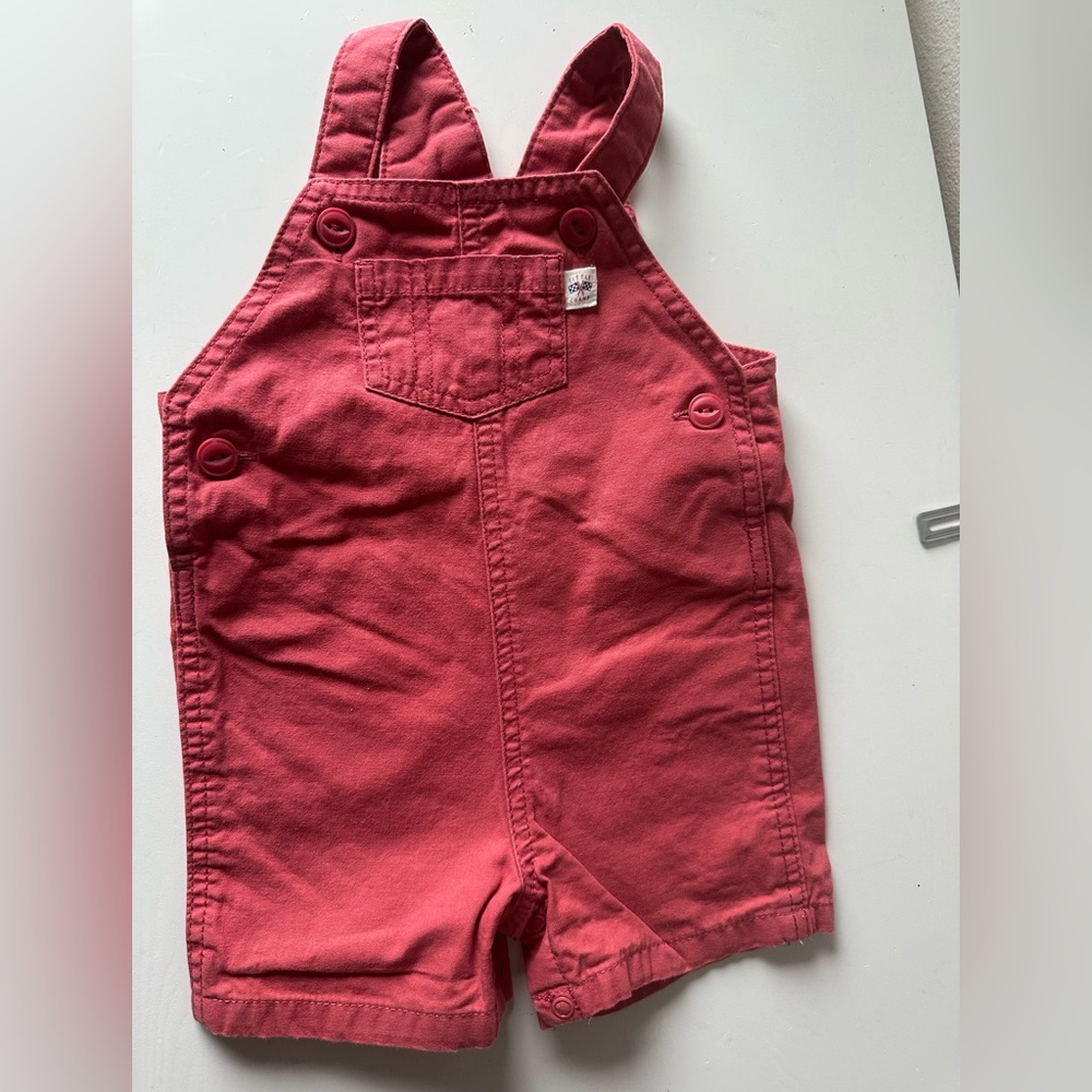 Carter's Red Overalls Classic Bib Style